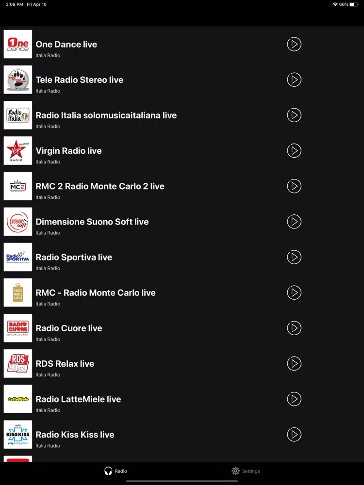صور Radio Italia Live iPad 