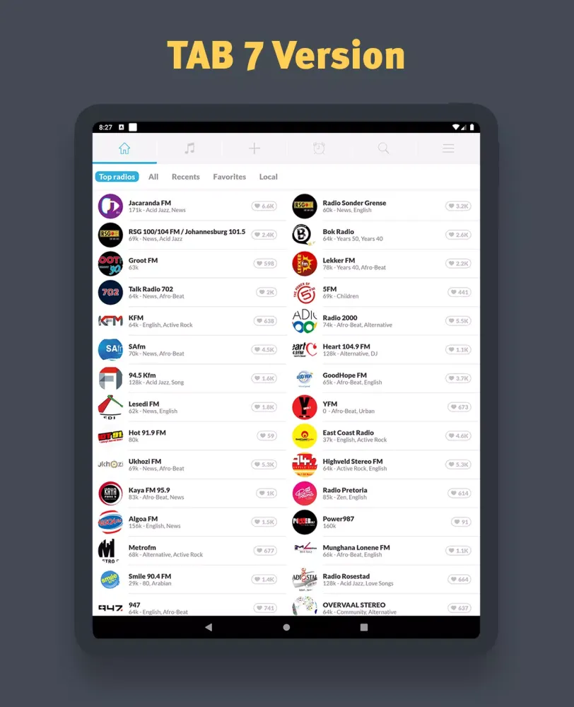 South Africa Radio FM online Screenshots