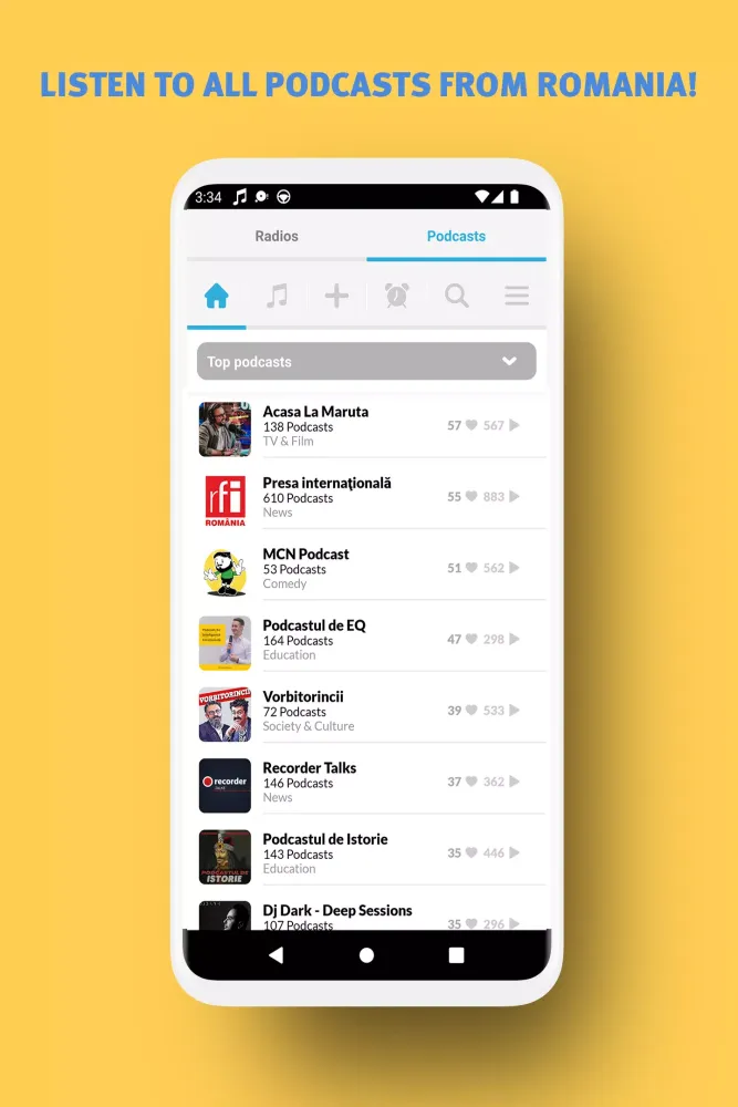 Screenshot di Radio Romania