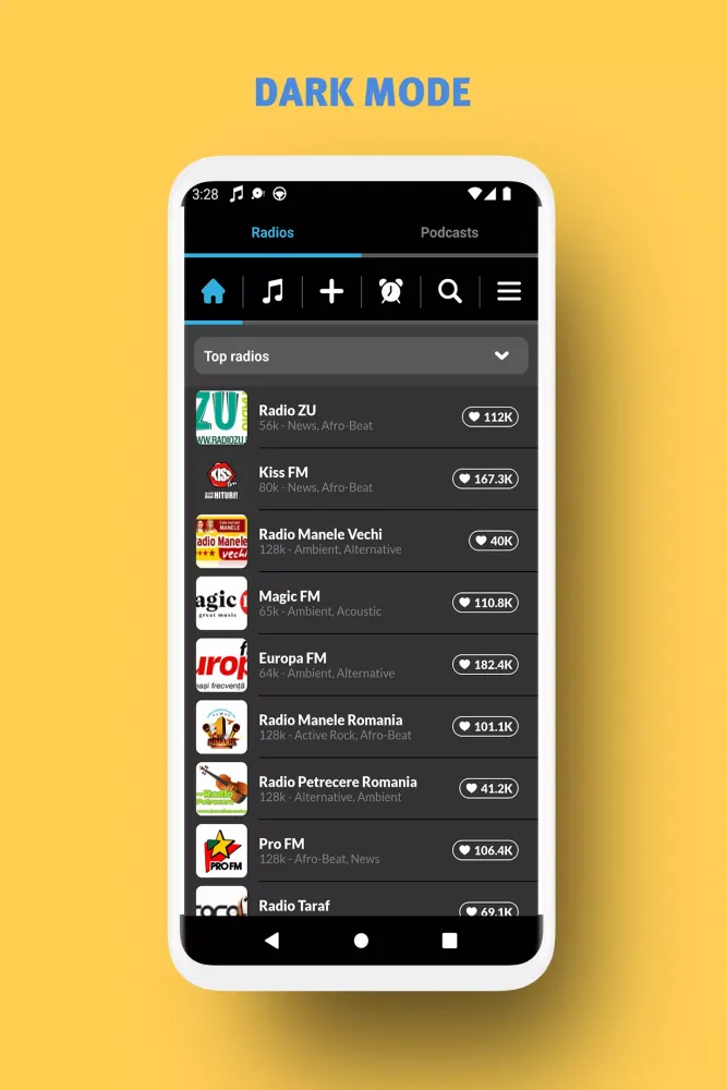 Screenshot di Radio Romania