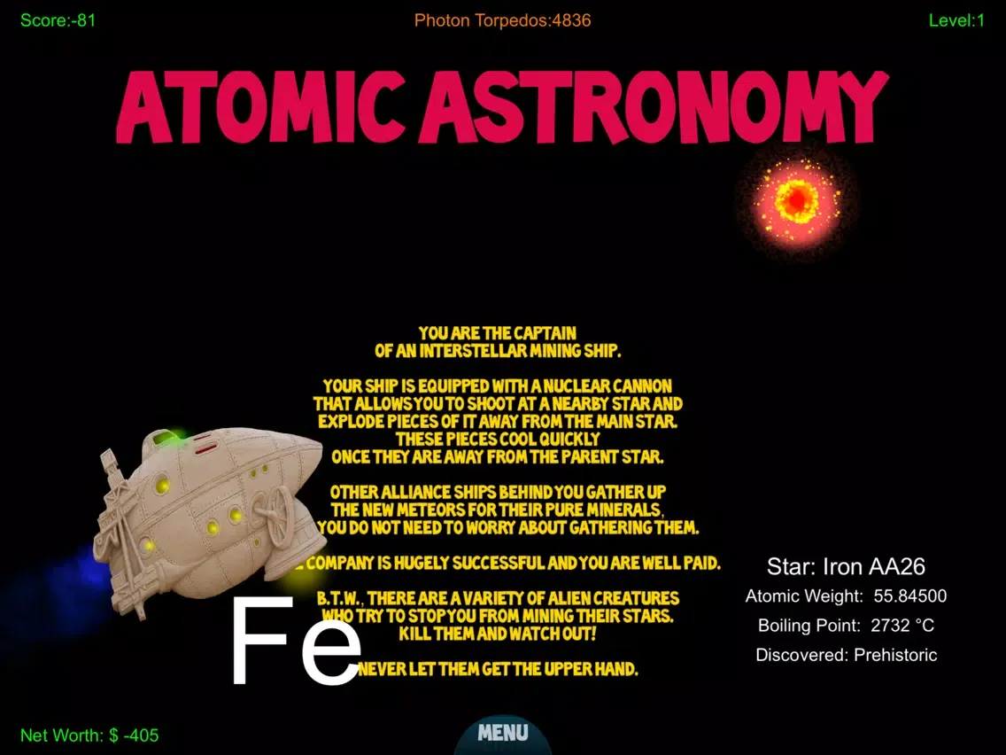 Capturas de pantalla de Atomic Astronomy iPad 