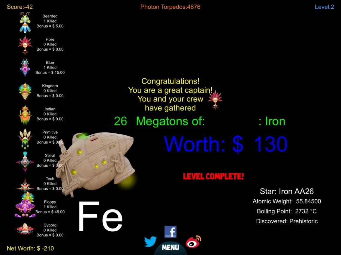 Capturas de pantalla de Atomic Astronomy iPad 
