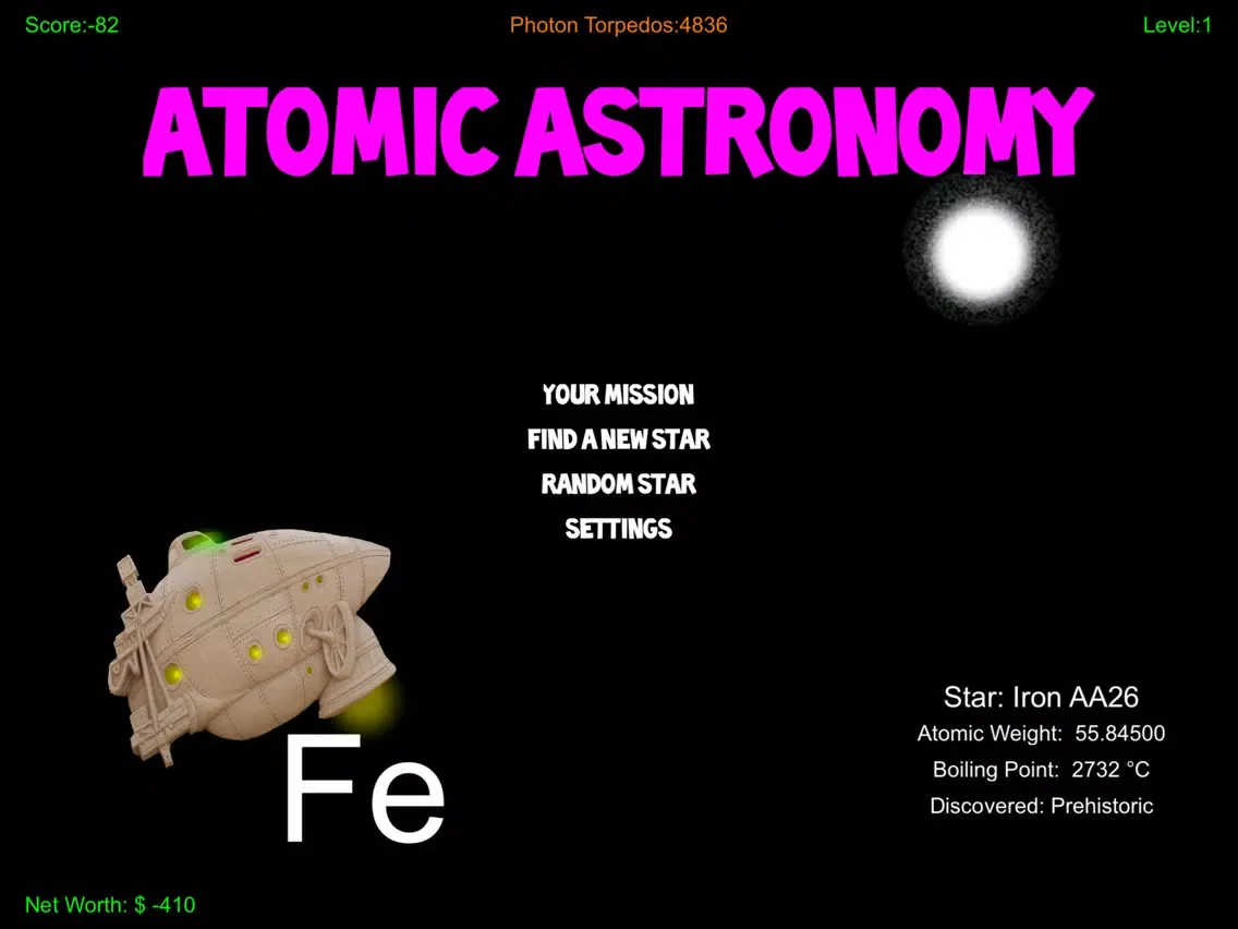 Capturas de pantalla de Atomic Astronomy iPad 