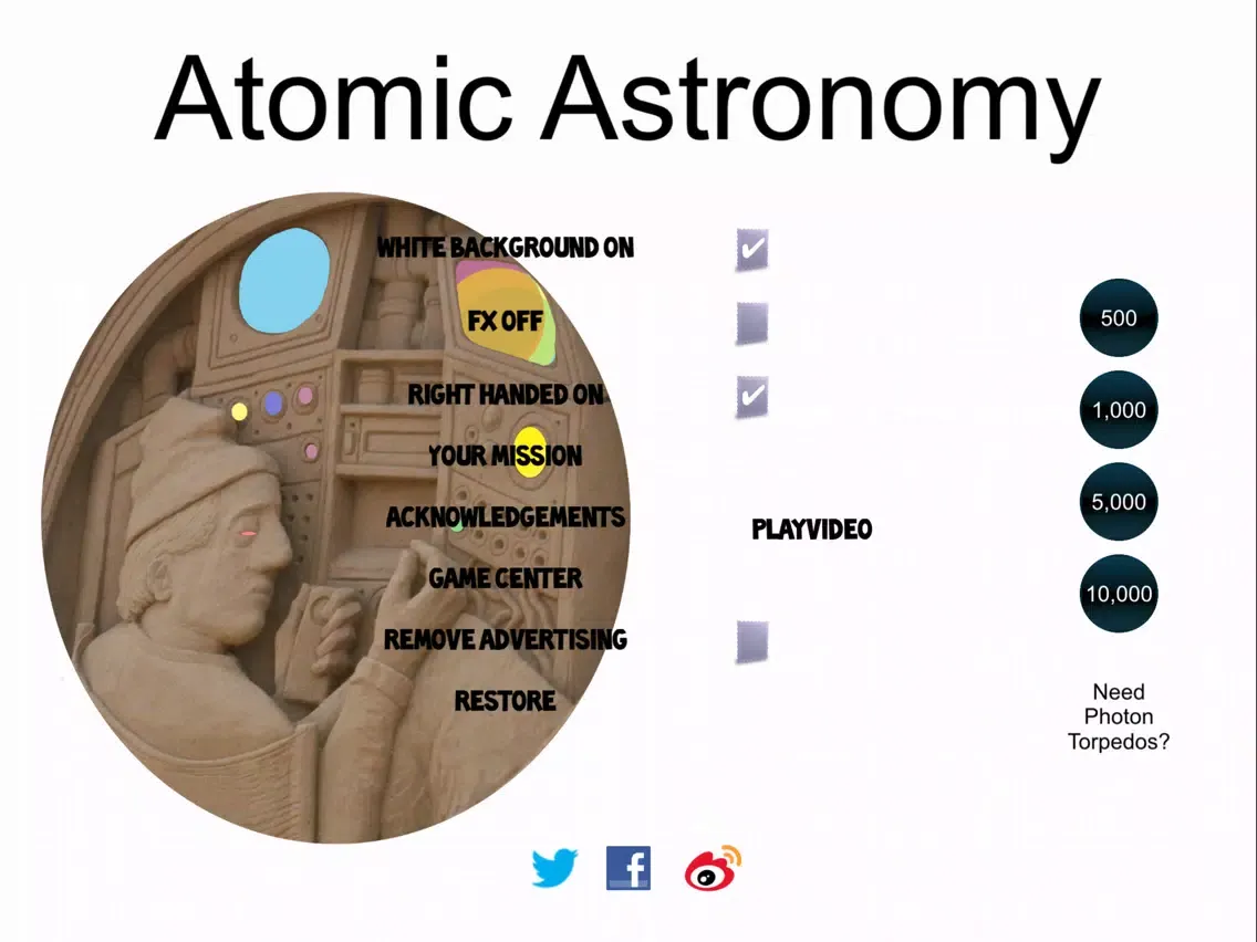 Capturas de pantalla de Atomic Astronomy iPad 