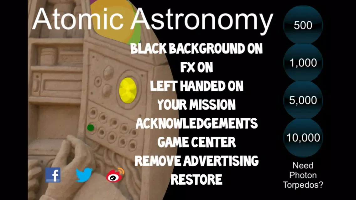Capturas de pantalla de Atomic Astronomy