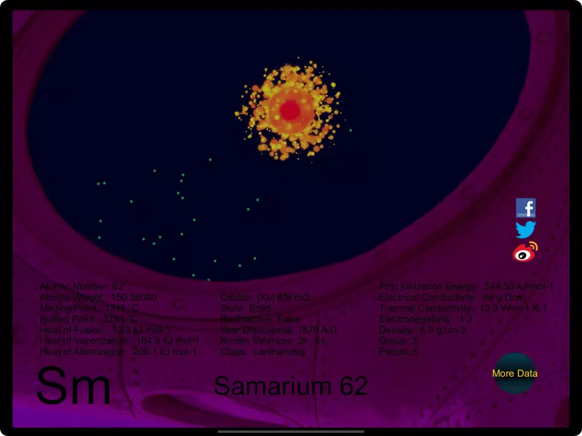 Capturas de tela do Rota Periodic Table iPad 