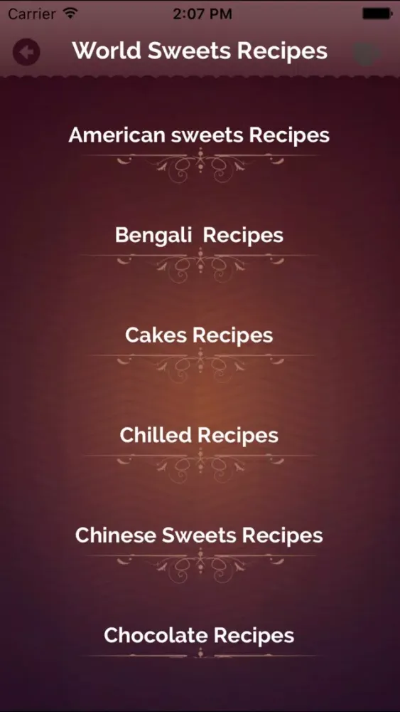 Capturas de tela do The World Best Sweets & Desserts Recipes : Mexican,French,Italian & Thai