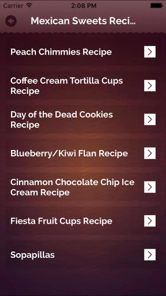 Capturas de tela do The World Best Sweets & Desserts Recipes : Mexican,French,Italian & Thai