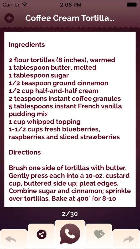 Capturas de tela do The World Best Sweets & Desserts Recipes : Mexican,French,Italian & Thai
