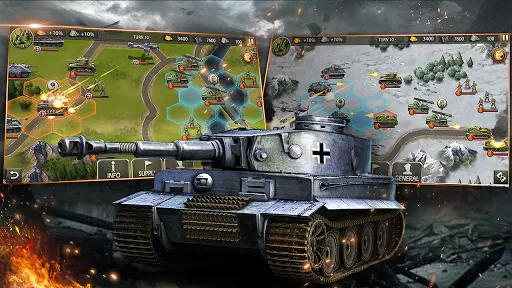 Ảnh chụp màn hình của World War 2:WW2 Strategy Games