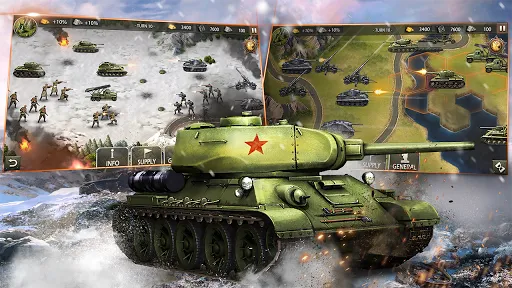 Ảnh chụp màn hình của World War 2:WW2 Strategy Games