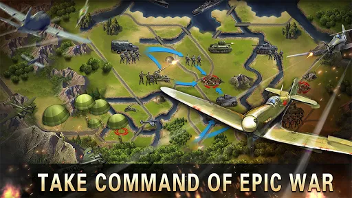 Ảnh chụp màn hình của World War 2:WW2 Strategy Games