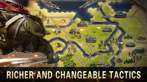 Ảnh chụp màn hình của World War 2:WW2 Strategy Games