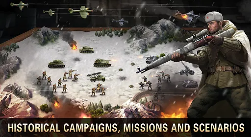 Ảnh chụp màn hình của World War 2:WW2 Strategy Games