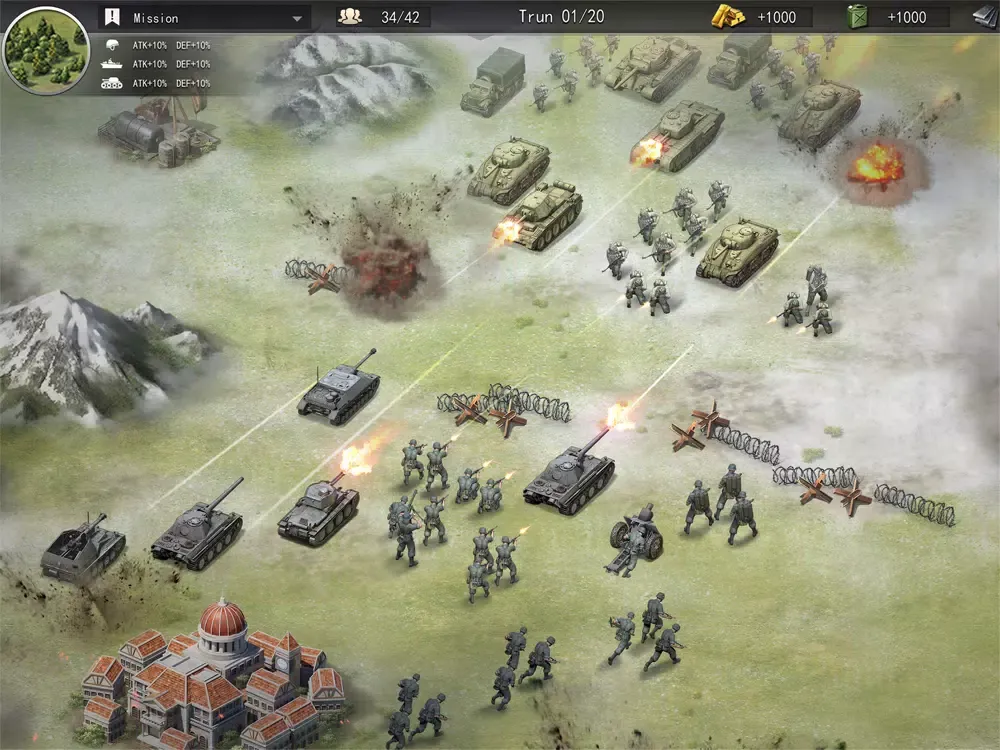 World War 2:Strategy War Games iPad  سکرین شاٹس