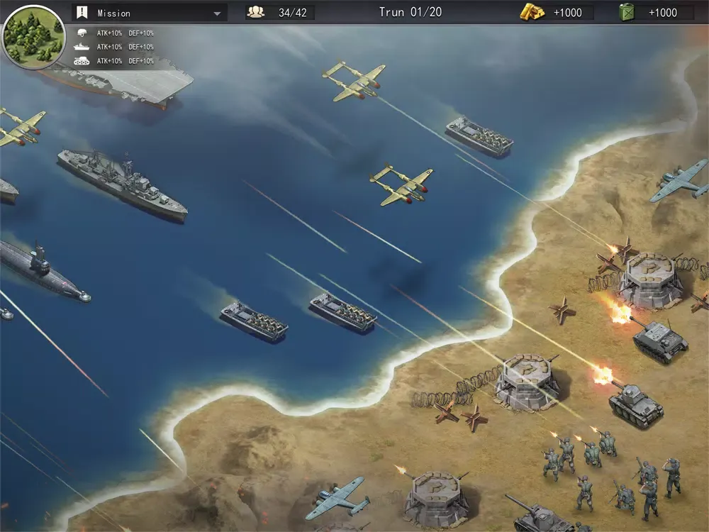 World War 2:Strategy War Games iPad  سکرین شاٹس