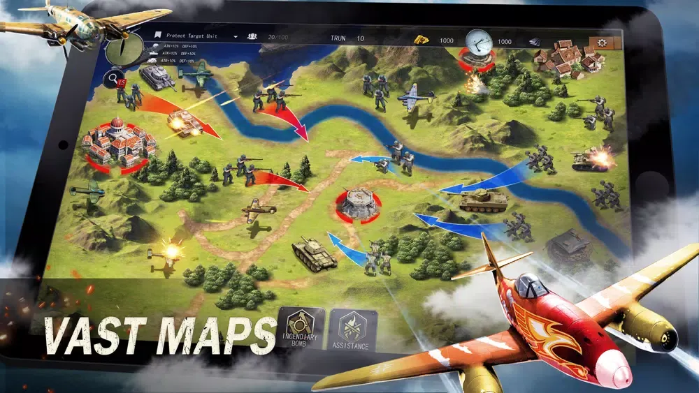World War 2:Strategy War Games سکرین شاٹس