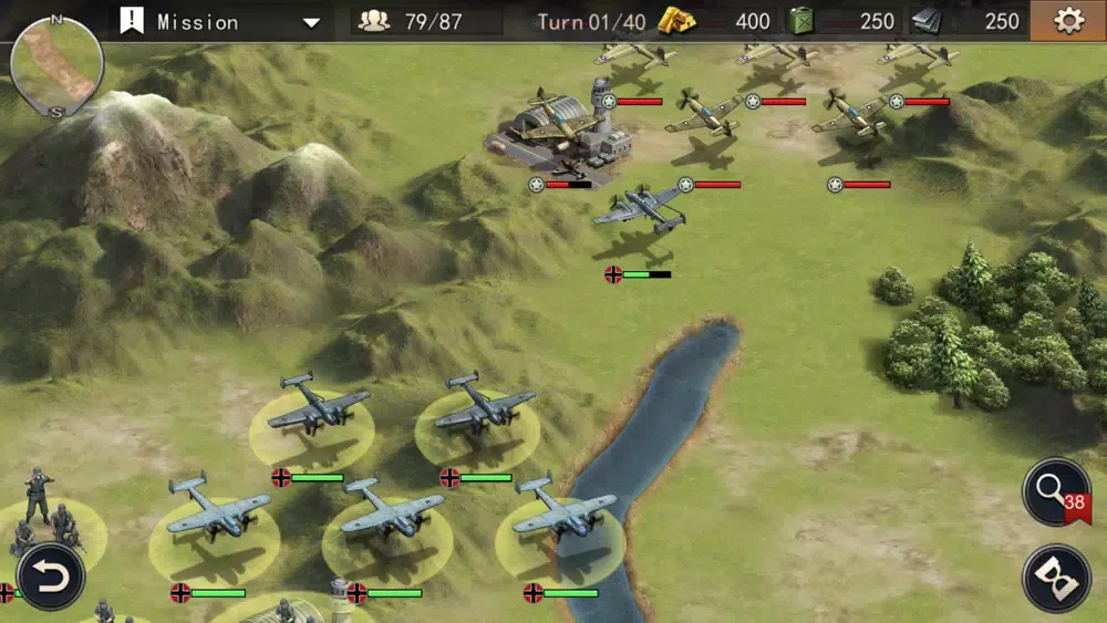 World War 2:Strategy War Games سکرین شاٹس