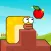 Worm eat apple puzzle worm