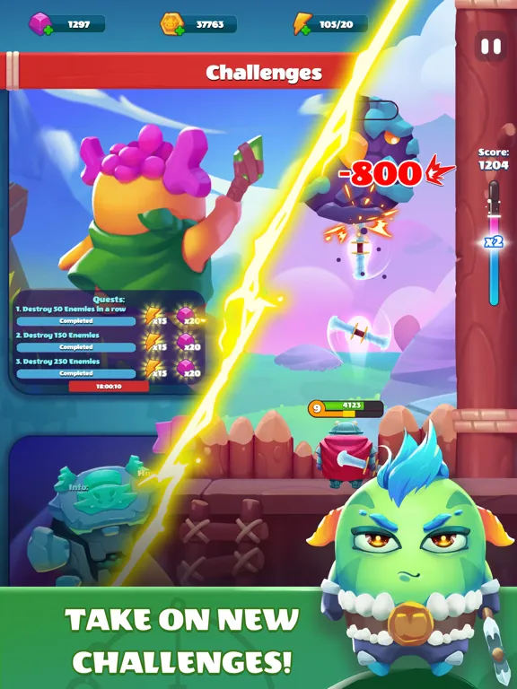 Rumi Defence: Sky Attack iPad  Screenshots