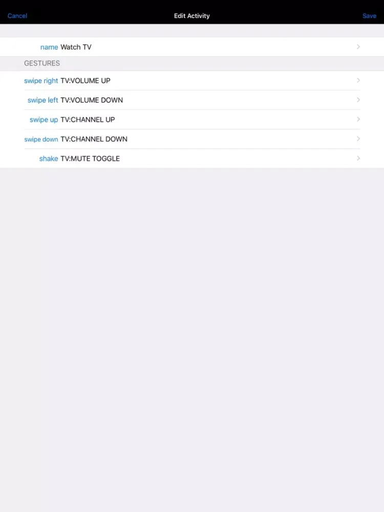 ภาพหน้าจอของ Mote iPad 