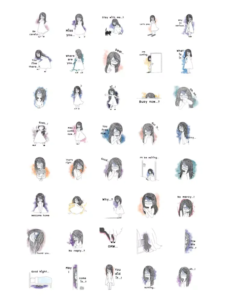 Ảnh chụp màn hình của Worrisome Stickers iPad 