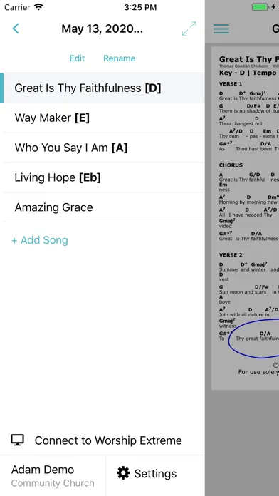 Charts by WorshipTools 스크린샷