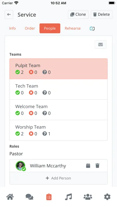 ภาพหน้าจอของ Planning by WorshipTools