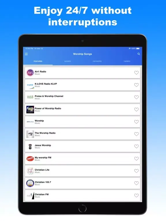 Worship Songs - Worship Music iPad  스크린샷