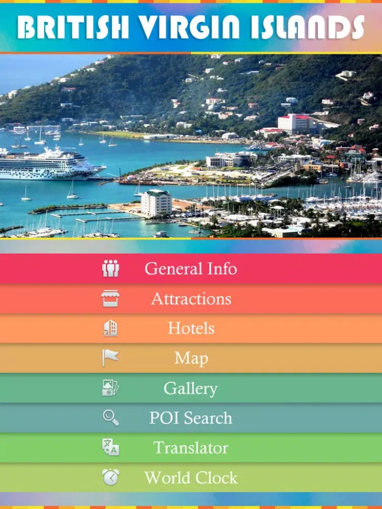 British Virgin Islands Travel Guide - BVI iPad 应用截图