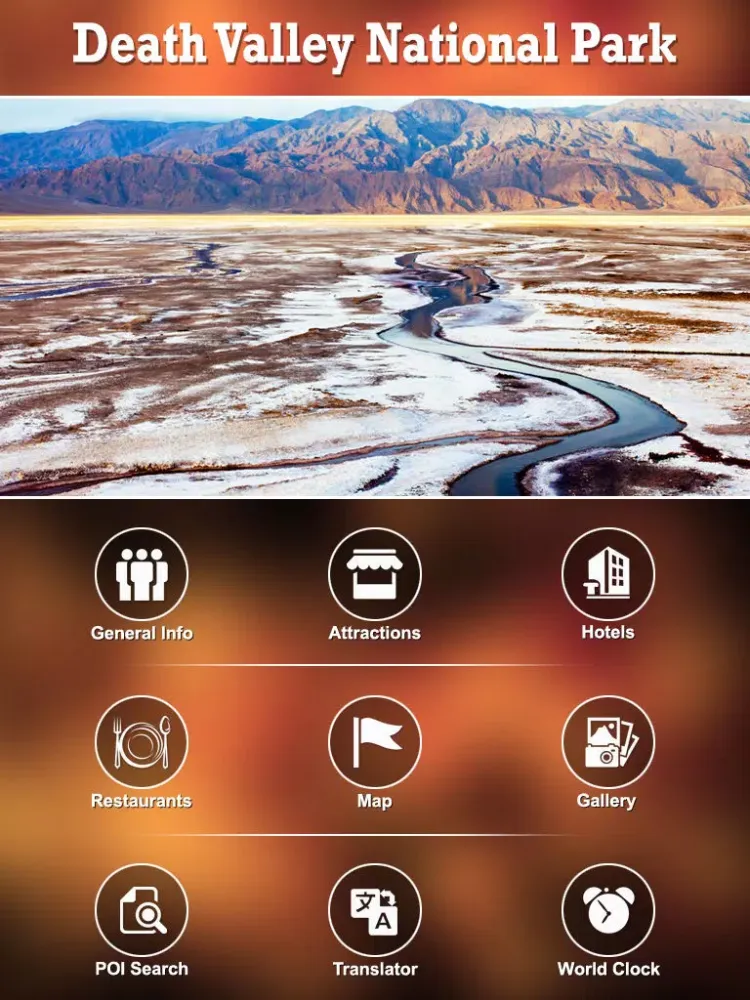 Death Valley National Park Tourist Guide iPad 应用截图