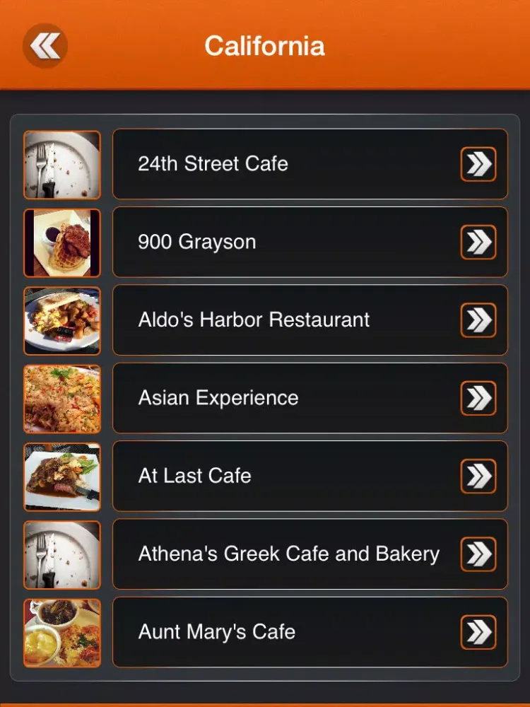 تصاویر Great App for Diners Drive-ins & Dives Locations iPad 