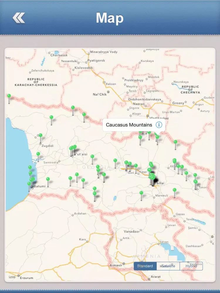 ภาพหน้าจอของ Georgia Offline Travel Guide iPad 