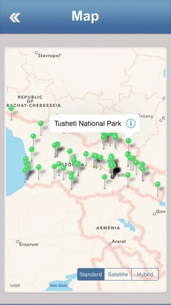 ภาพหน้าจอของ Georgia Offline Travel Guide