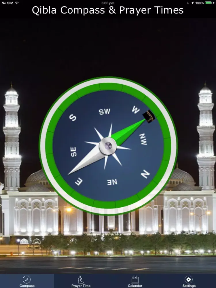 تصاویر Islamic Compass : Qibla Finder and Global Prayer Times iPad 