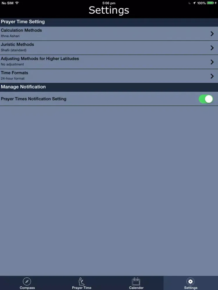 تصاویر Islamic Compass : Qibla Finder and Global Prayer Times iPad 