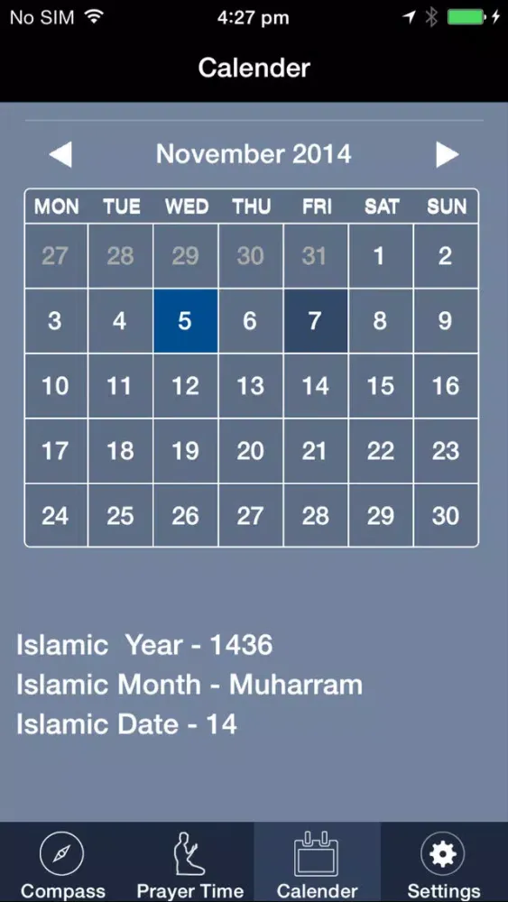 تصاویر Islamic Compass : Qibla Finder and Global Prayer Times