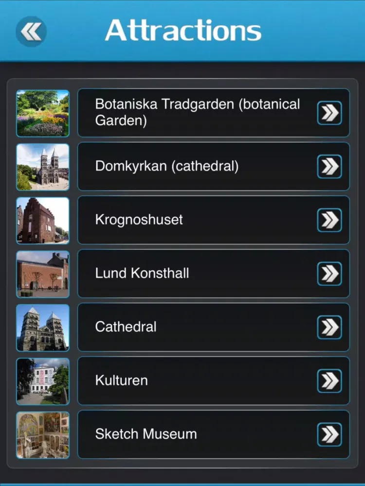 تصاویر Lund Travel Guide iPad 