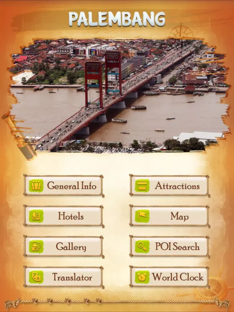 Ảnh chụp màn hình của Palembang Travel Guide iPad 