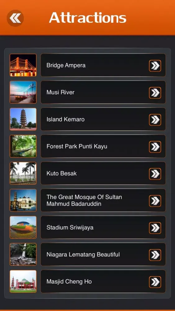 Ảnh chụp màn hình của Palembang Travel Guide