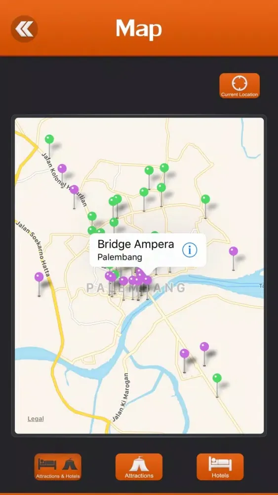 Ảnh chụp màn hình của Palembang Travel Guide
