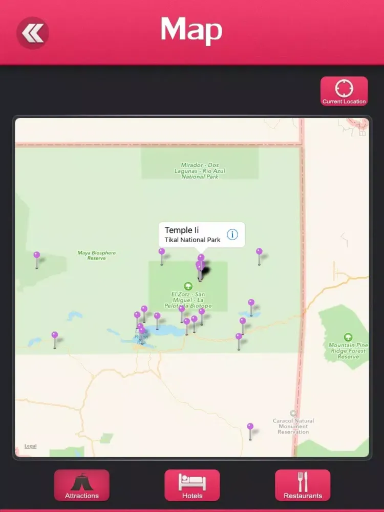 Tikal National Park Travel Guide iPad  Screenshots