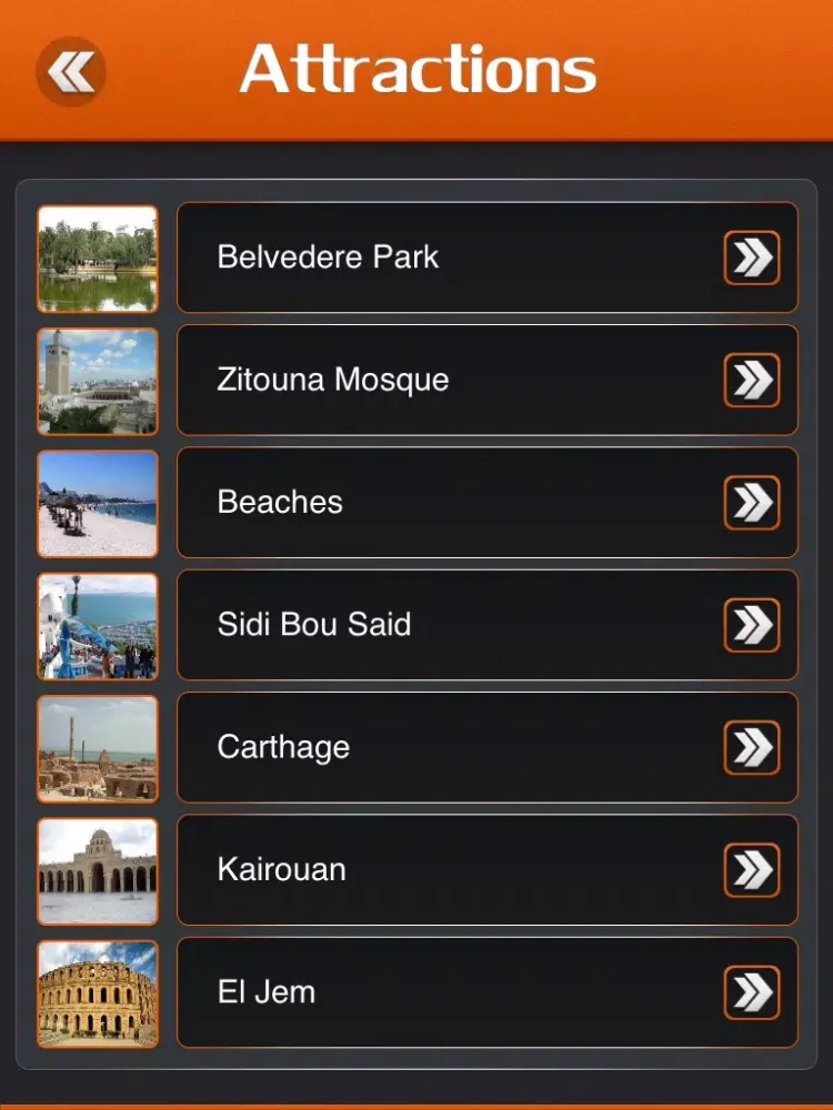 Tunis Travel Guide iPad  스크린샷