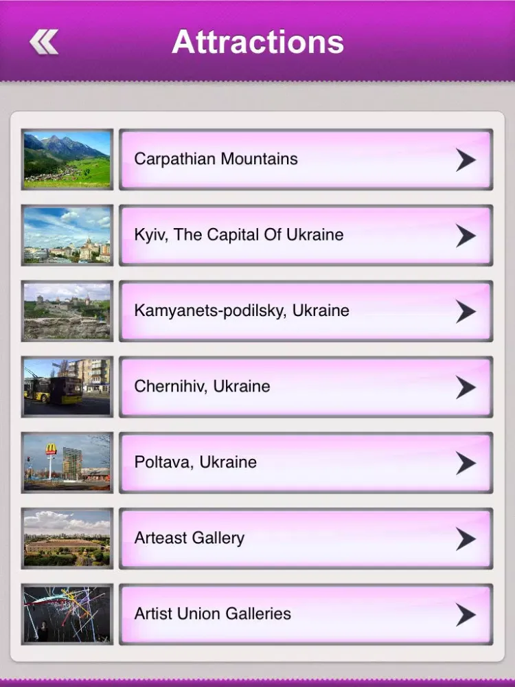Captures d'écran de Ukraine Tourist Guide iPad 
