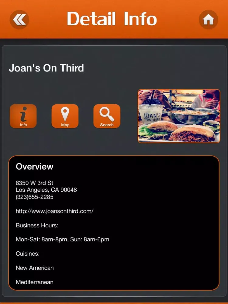 Captures d'écran de Unique Eats Restaurant Locations iPad 