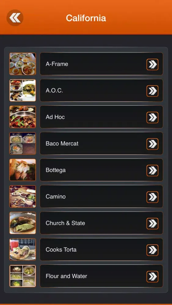 Captures d'écran de Unique Eats Restaurant Locations