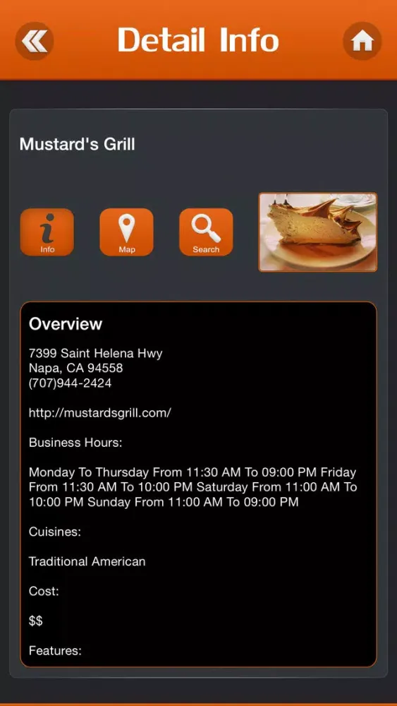 Captures d'écran de Unique Eats Restaurant Locations