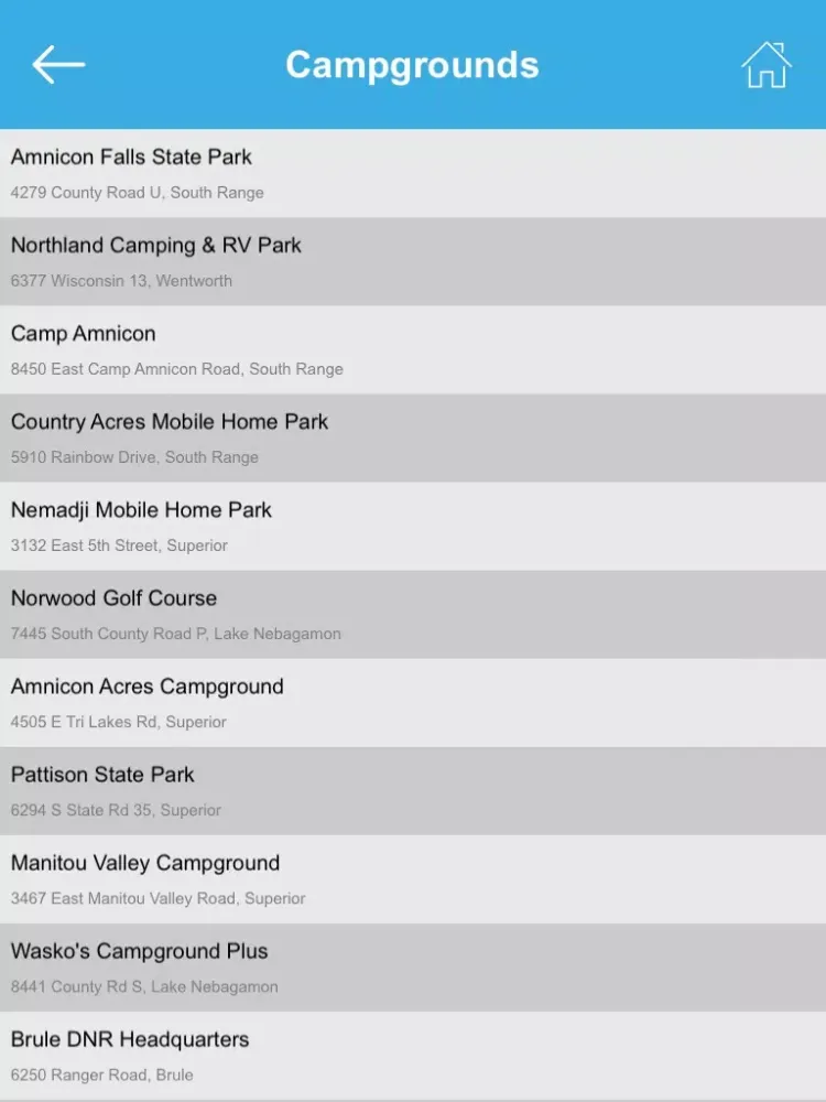 Captures d'écran de Wisconsin State Parks & National Parks iPad 