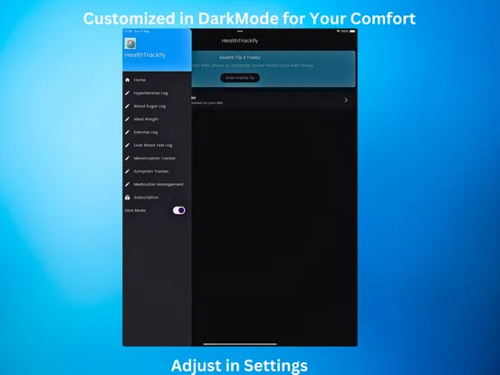 HealthTrackify:  Track & Guide iPad  Screenshots