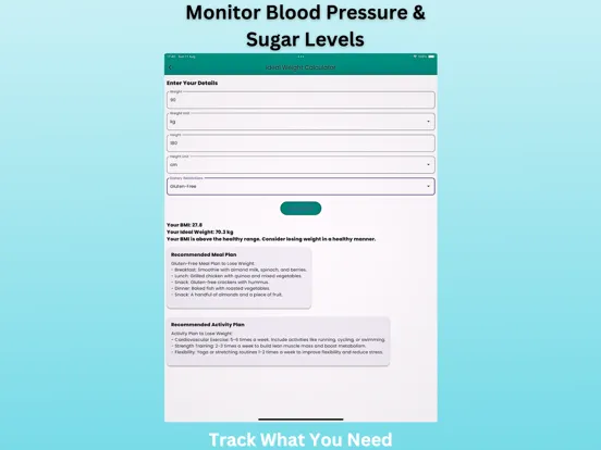 HealthTrackify:  Track & Guide iPad  Screenshots